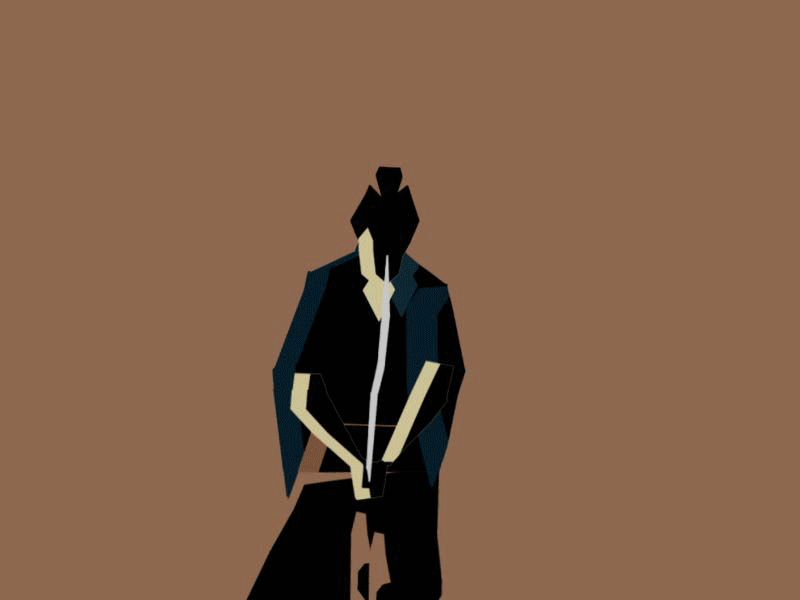 Jump attack animation explainer video fight scene graphic design motion design motion graphics samurai