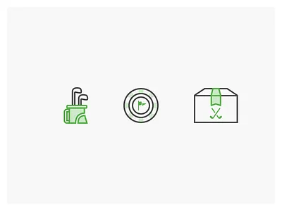 Golf Icons golf iconography illustration sketch ui