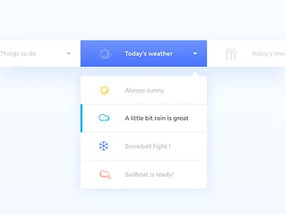 Dropdown 027 control dailyui dropdown weather