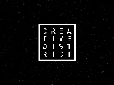 Creative District branding logo typography