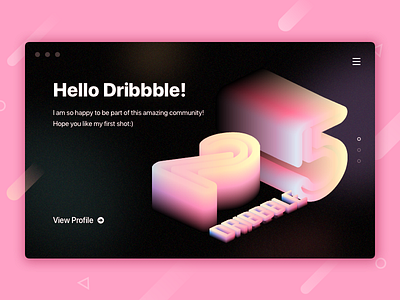 Hello Dribbble!