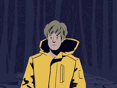 D A R K character dark illustration netflix portrait series texture