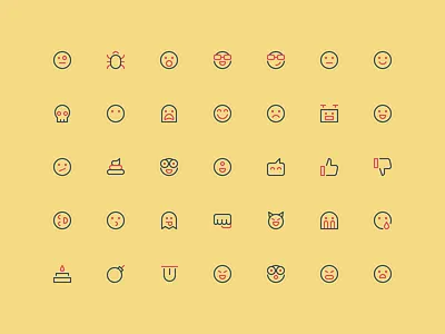 Emoticons - Outline 16px 16px emoji emoticon emoticons nucleo outline smile