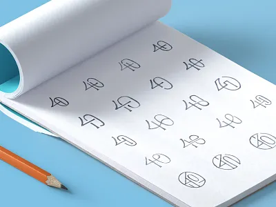 40 sketch 0 4 40 brand identity letter logo logo design logos logotype mark monogram sketch