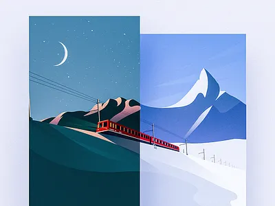Illustration - Snowberg icon illustration mountain snow snowberg ui winter