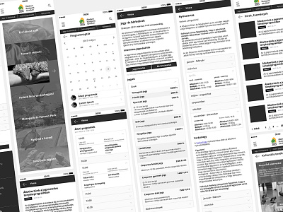 Mobile Framework shots for a Zoo project framework mobile design mobile oriented ui ux zoo zoo budapest