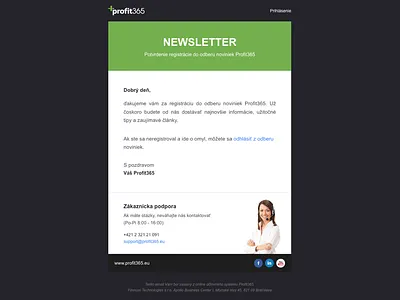 Email design accouting sowftware email flat newslleter