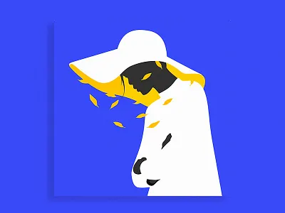 Feeling Yellow not Blue 2018 art colors feelings fineart gif girl illustration love new