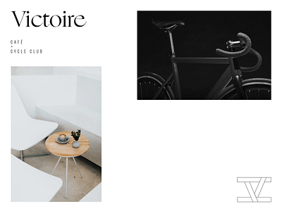 Victoire Café + Cycle Club brand design branding brandmark identity logo logo design logomark logotype mark symbol