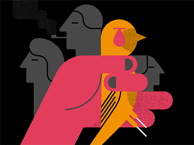 Foreword bird dead hand people