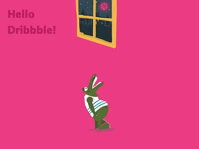 Hello Dribbble! art debut dribbble first shot illustration ui