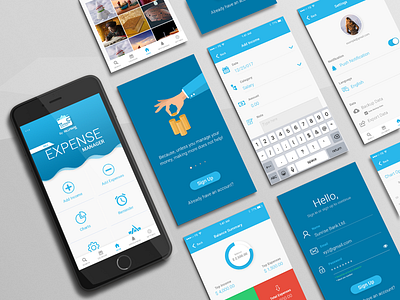 Expense Manager App UI/UX Design app design expense ios manager mobile ui ux