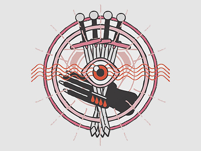 dnd sigil 2 blood dnd eye illustrator magic medieval monster personal slay swords vector