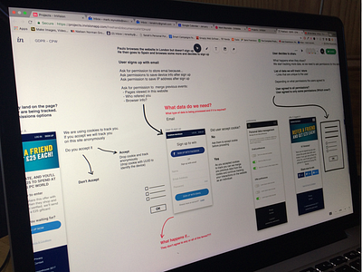 User flows in Invision Freehand sketch user flows ux