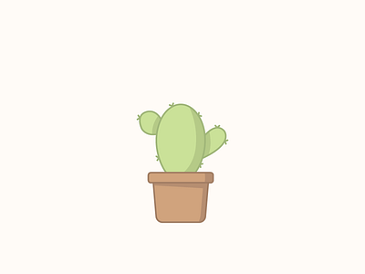 Opuntia "Prickly Pear" Cactus icons illustration