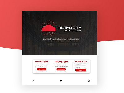 Crypto Club Landing Page adobe cc club crypto currency graphic design illustrator landing page responsive ux design webflow