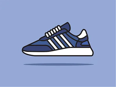 Adidas Iniki Illustration 1/10 adidas collection custom design flat illustration iniki photoshop sneaker