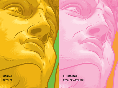 Recolor Artwork color process vector