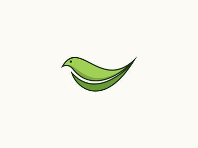 Bird leaf symbol