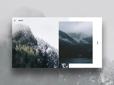 north° adobe xd layout prototype ui ux website