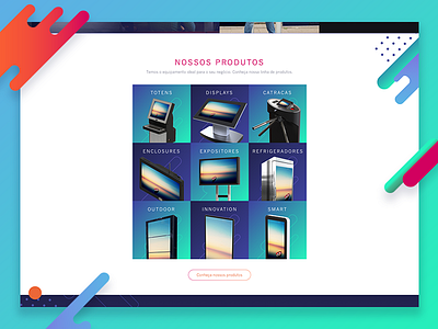 Millanelo - product grid design full gradient grid menu player product responsive ui web