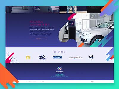 Millanelo - clients clients design footer gradient responsive ui web