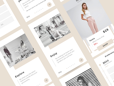 App Moda app design photoshop skecth ui