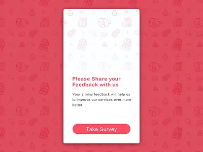 Food App Concept -2 android app design feedback food ios questionnaire restaurant survey ui