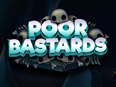Poor Bastards games illustration logo photoshop