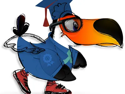 Tuqui Branding amazonia branding hand raised toucan