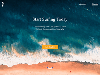 Landing Page landing page surf website