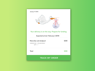 Email Receipt dailyui day17 email receipt