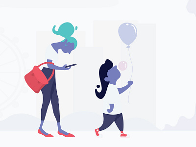 Flat illustration - That pair app design flat illustration interaction iu pencil ux