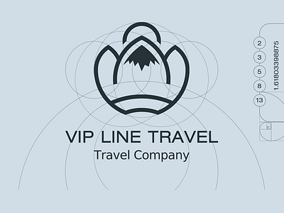 Vip Line Travel Logo goldenratio logo vip line travel