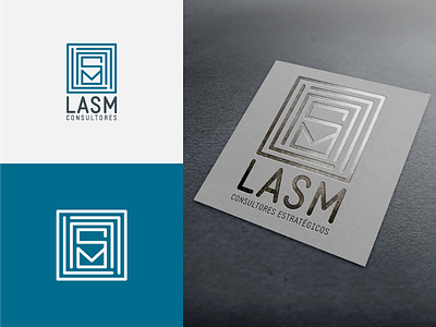 LASM Consultores Monogram brand design branding design designer graphic graphic design identity logo logomark mark monogram symbol