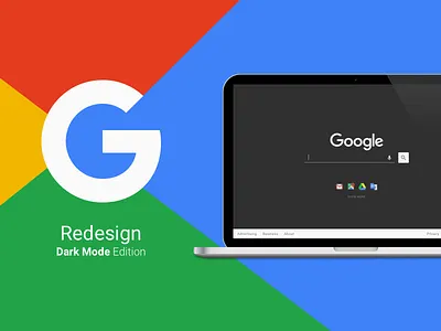 Google Search Redesign dark theme google i3google icons material design minimalism redesign search shortcuts