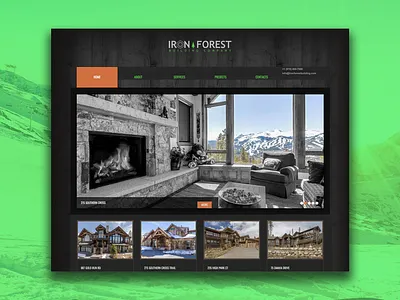 Iron Forest building ui web design