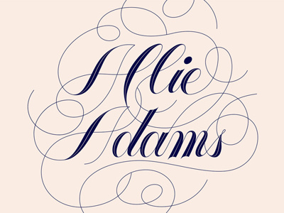 Allie Adams Calligraphy calligraphy flourish