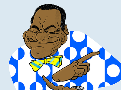 John Witherspoon character design digital illustration