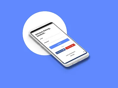 UI Shot | Clean Mobile Login clean login mobile ui ux