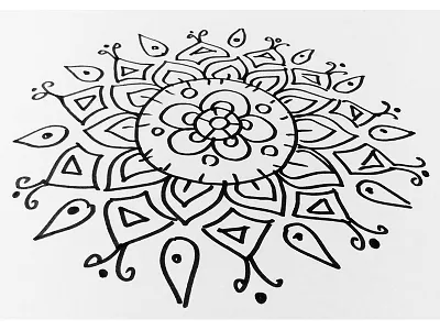 Rangoli design on paper design on paper rangoli