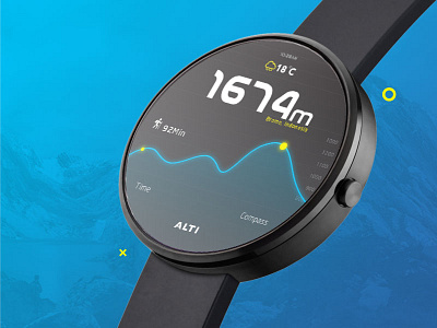 Altimeter UI altimeter debut outdoor shot smartwatch ui watch