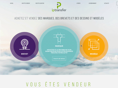 Ip Transfer animation hover ui