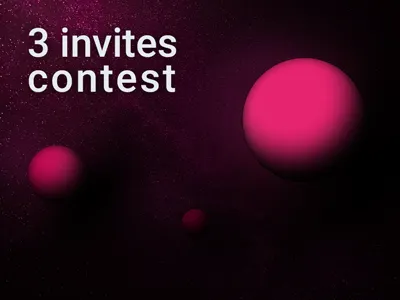3 invites contest contest dribbble invite invites