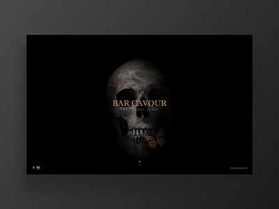 Bar Cavour animation black clean dailyui design digital flat gif minimal ui ux web design