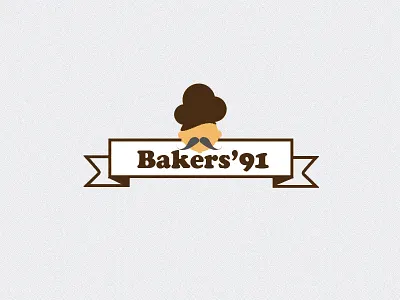 Bakers bakery brand chef chefs cap cooper illustration logo mustache