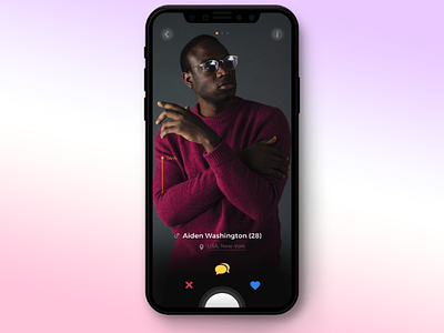 UI concept of dating app concept dating ui ux