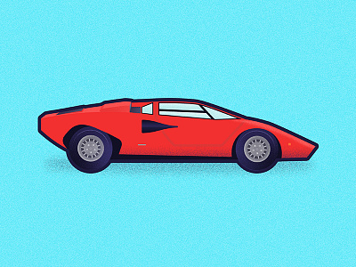 Countach car color cool icon icons illustration lamborghini