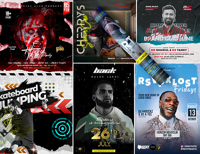 Multi-Style Flyer Bundle – One Pack, Endless Uses branding church flyer clean design corporate flyer dj flyer fitness flyer flyer templates illustrator layout design marketing design modern music flyer nightclub design party flyer photoshop print ready promotional real estate flyer restaurant flyer sale flyer