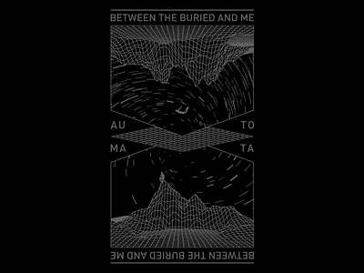 Between The Buried And Me - Warp 3d apparel illustration silhouette space wireframe